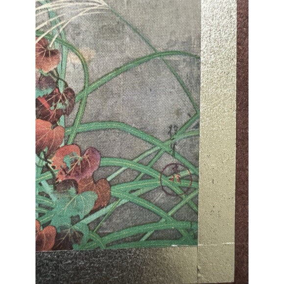 Japanese Folding Screen Byobu Screen Art Screen Summer and Autumn Grasses Print - Picture 5 of 16